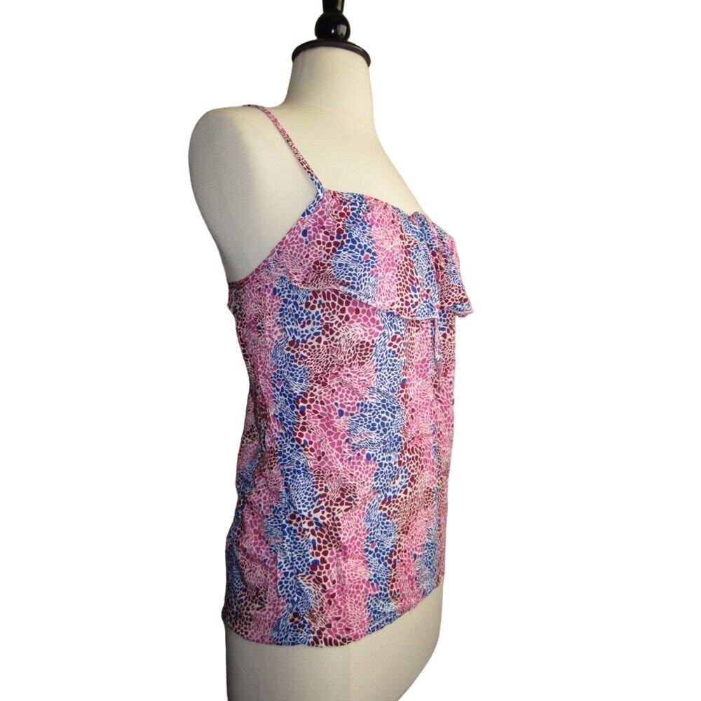 NWT Cotton On Kayla Frill Tank scale print